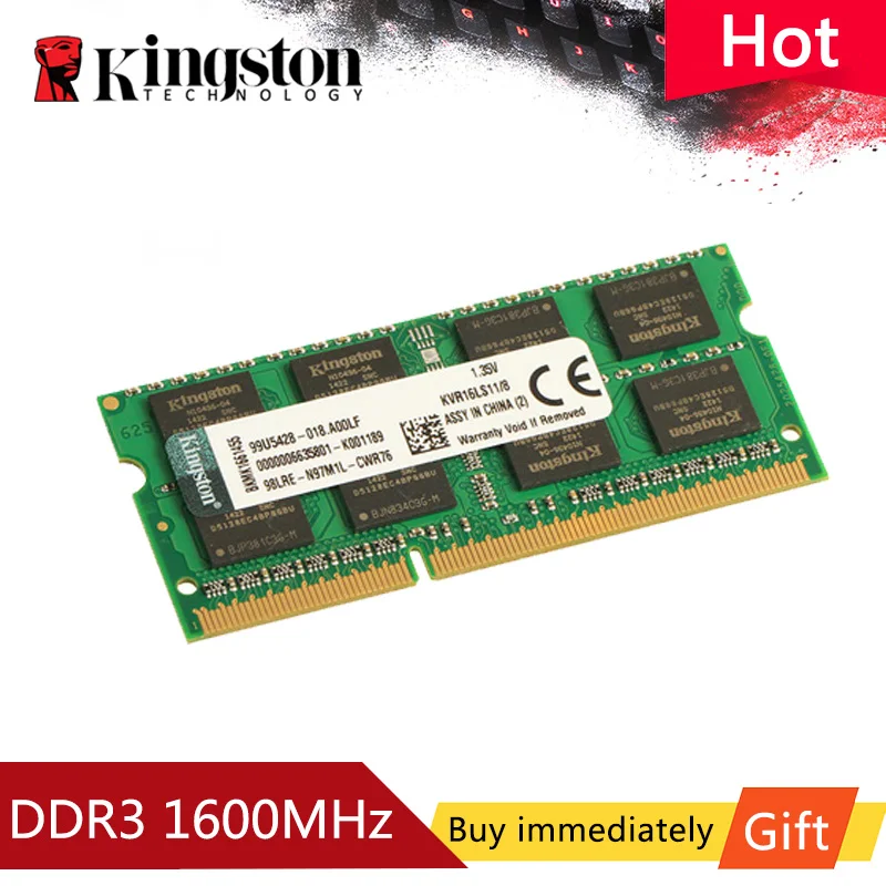 Оперативная память Kingston 8 ГБ ddr3 1600 МГц 1 35 в низкое напряжение sodimm KVR16LS11/8 SP для