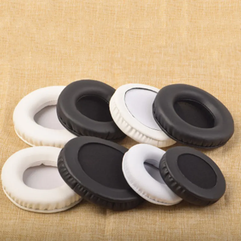 교체 용 라운드 이어 패드 55MM 60MM 65MM 70MM 75MM 80MM 85MM 90MM 95MM 100MM 105MM 110MM 이어 컵 이어 패드 헤드폰 용 화이트