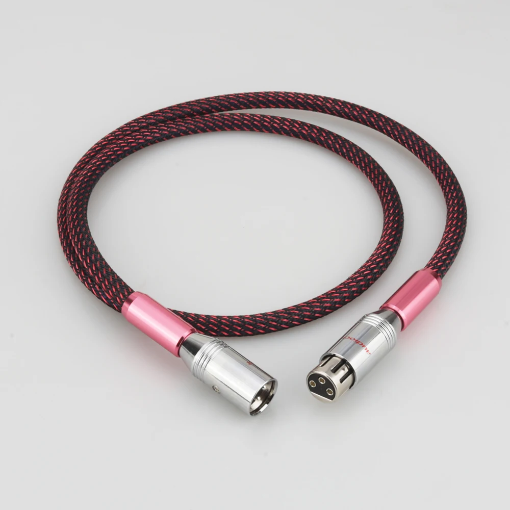 Audiocrast AES/EBU Digital Audio Cable Silver Balanced XLR Plug Pre Amp HiFi A10
