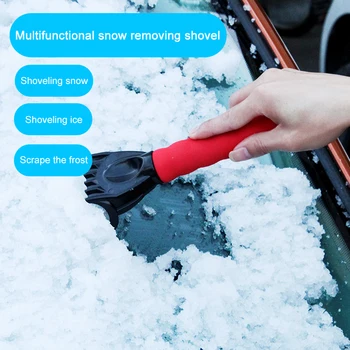 

Car Ice Scraper for Windshield (2 Pack), Heavy-Duty Frost Snow Ice Removal for Windows, Use in All Winter Conditions, Easily Sto