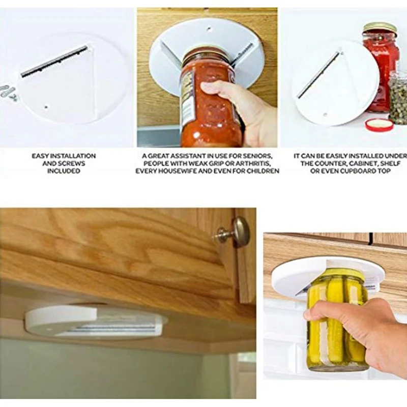 Открывалка для скрытой Крышки Шкафа, открывается любой размер/Тип крышки, полезная для слабых рук, артрита и пожилых людей