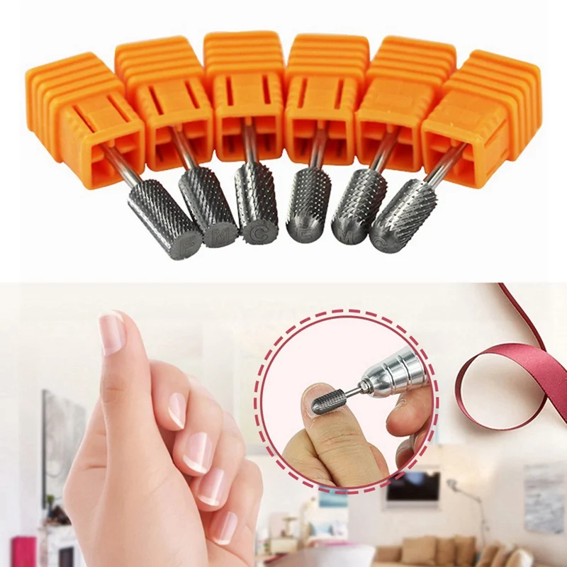 6 Type Ceramic Nail Drill Bit Manicure Machine Accessories Rotary Electric Nail Files Manicure Cutter Nail Art Tools