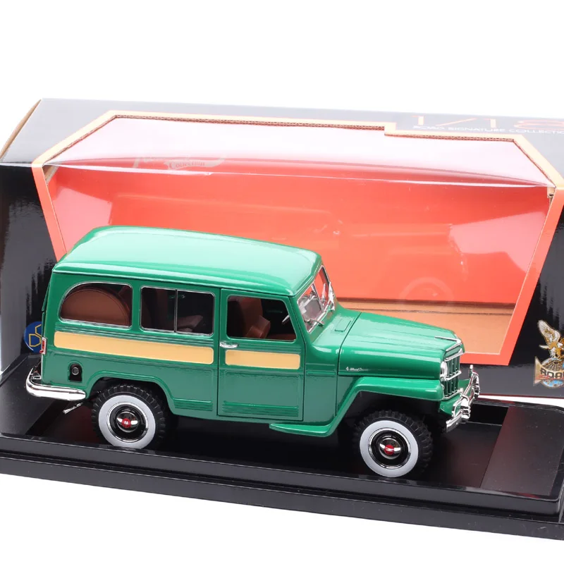 1/18 г. большой размер винтажный пикап Willys Jeep универсал Вуди древесина мини фургон