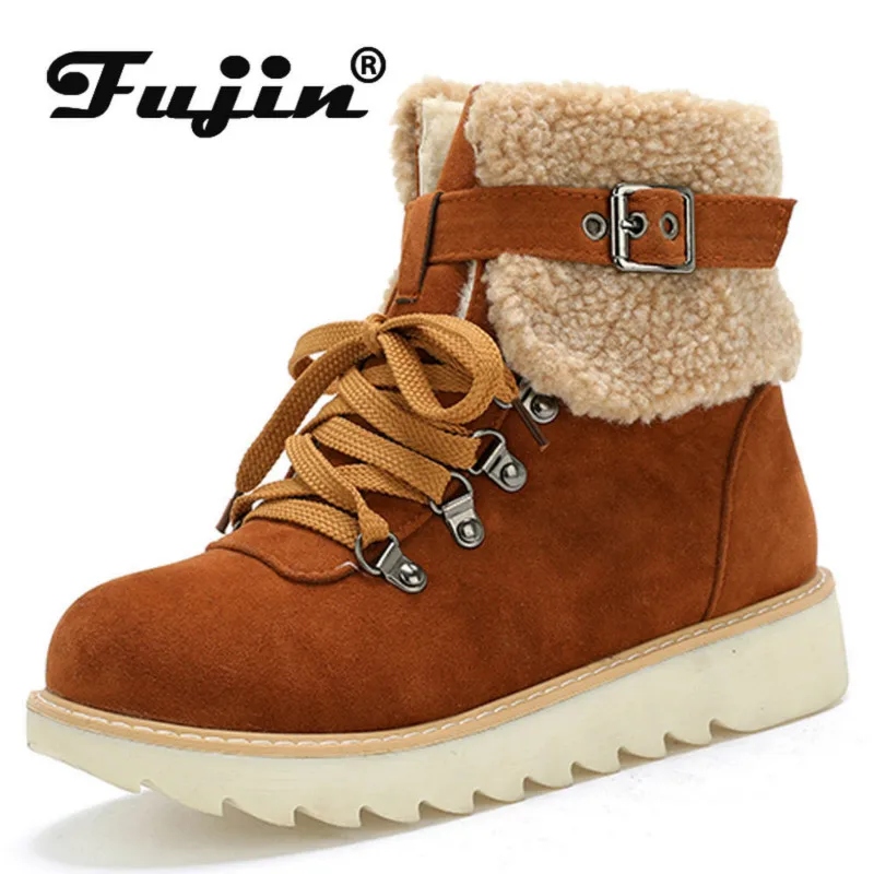 cream snow boots