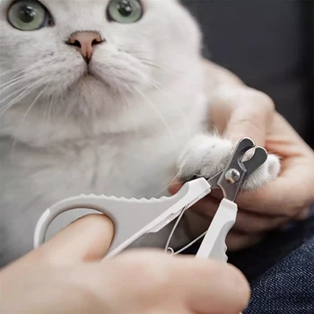 

Pawbby Pet Nail Clippers Stainless Steel Grooming Dog Nail Clippers Oblique Cats Nail Scissors With Lock For Pet Care Smart Home