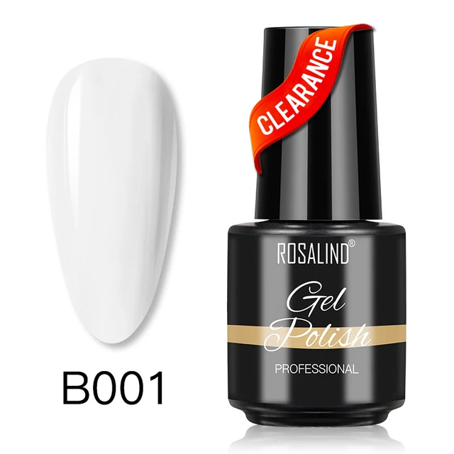 ROSALIND 7ml Gel Polish Semi Permanent Nails Gel Polish Soak Off UV LED Base Top Coat Vernis Nail Art Glitter Gel Varnish SLA-B001