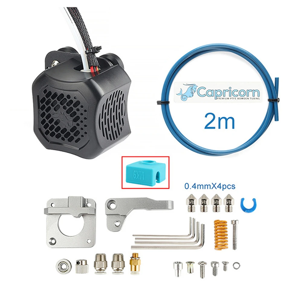 

Nozzle Tube Kit Set Practical Extruder for Ender-3 V2 Extruder 3D Printer Upgrade Parts