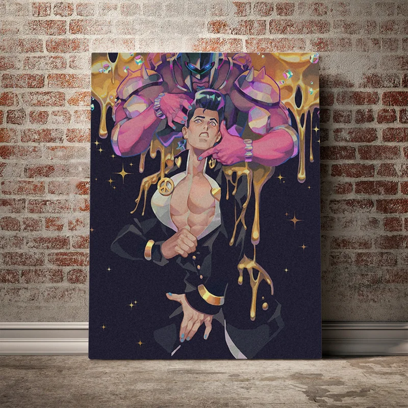 Josuke Higashikata Crazy Diamond anime Canvas poster Painting wall Art decor Living room Bedroom Study Home Decoration Prints | Дом и сад
