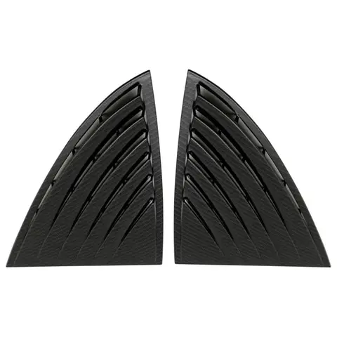 Car Paint Decal Rear Tail Spoiler Stickers Carbon Fiber Triangle Wing Window Bezel Trims for Tesla Model 3 2019 2020 2021