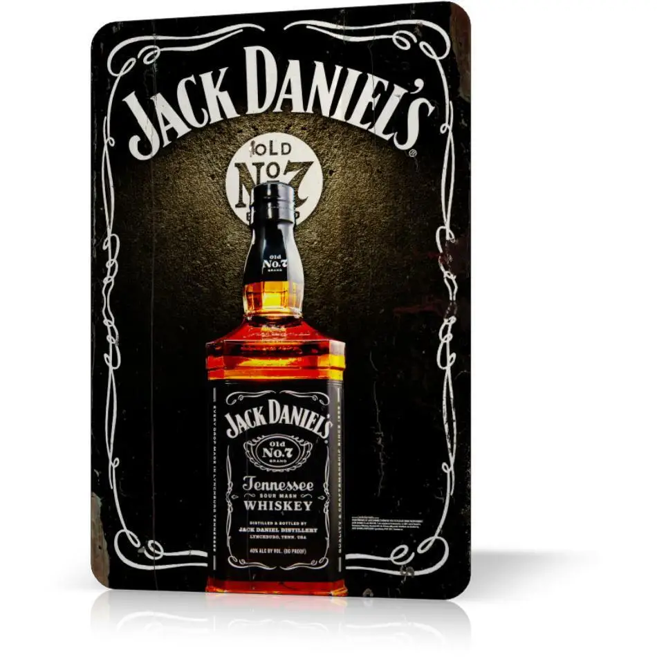 Металлическая жестяная вывеска JACK DANIELS виски ВИНТАЖНЫЙ ПЛАКАТ #3 Декор домашний