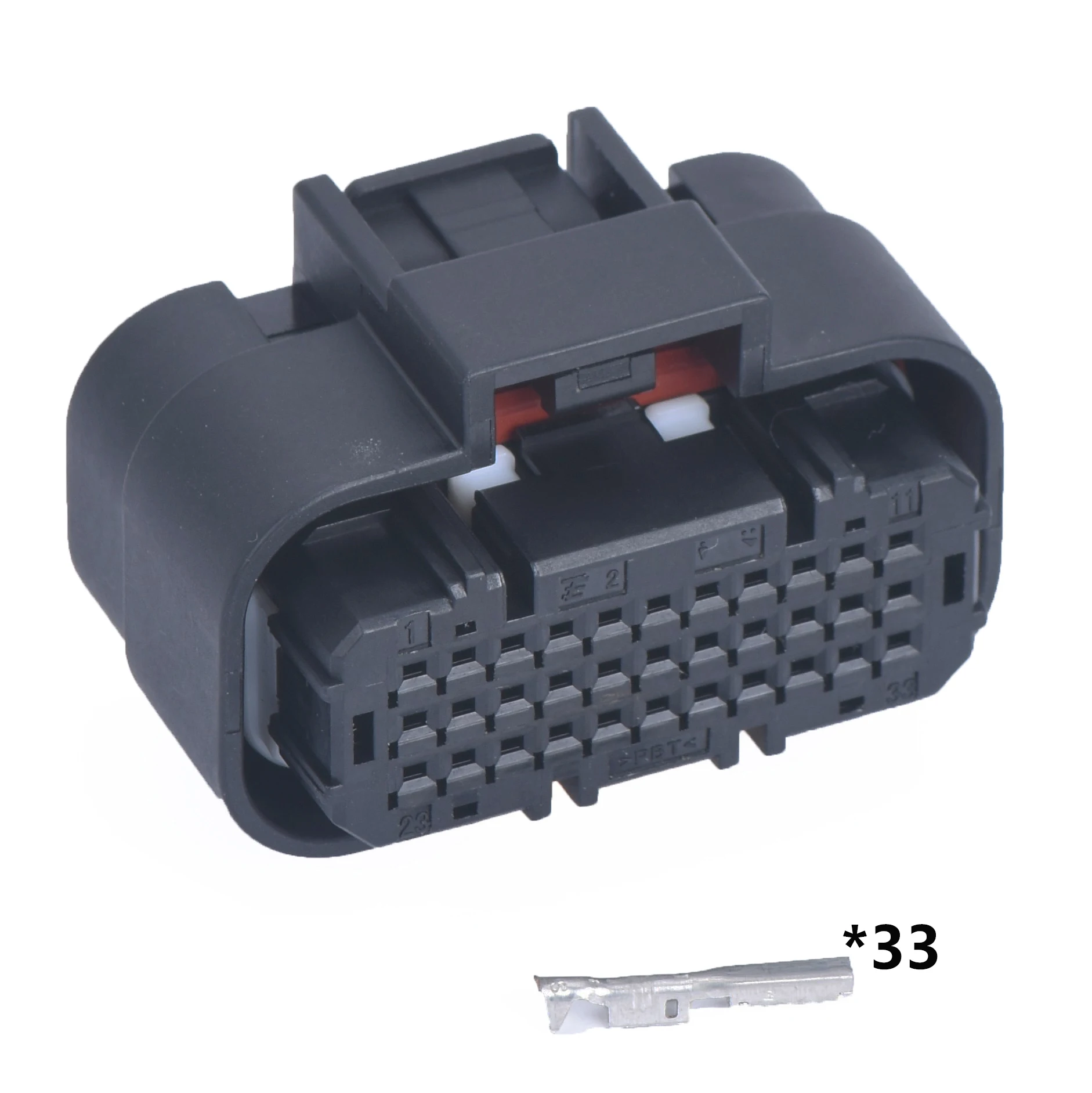 まめ LIUSHENGJIE 33ピン オートバイエンジン 0.6mm 防水プラグ 6188-4871