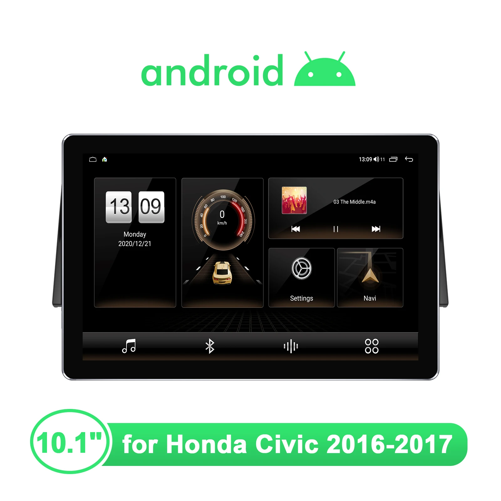 

Автомобильный радиоприемник с дисплеем, Android, автомобильная стереосистема, центральный мультимедийный модуль 10,1 дюйма 1920*1200 4G som, автомобильный модуль для Honda Civic 2016-2017