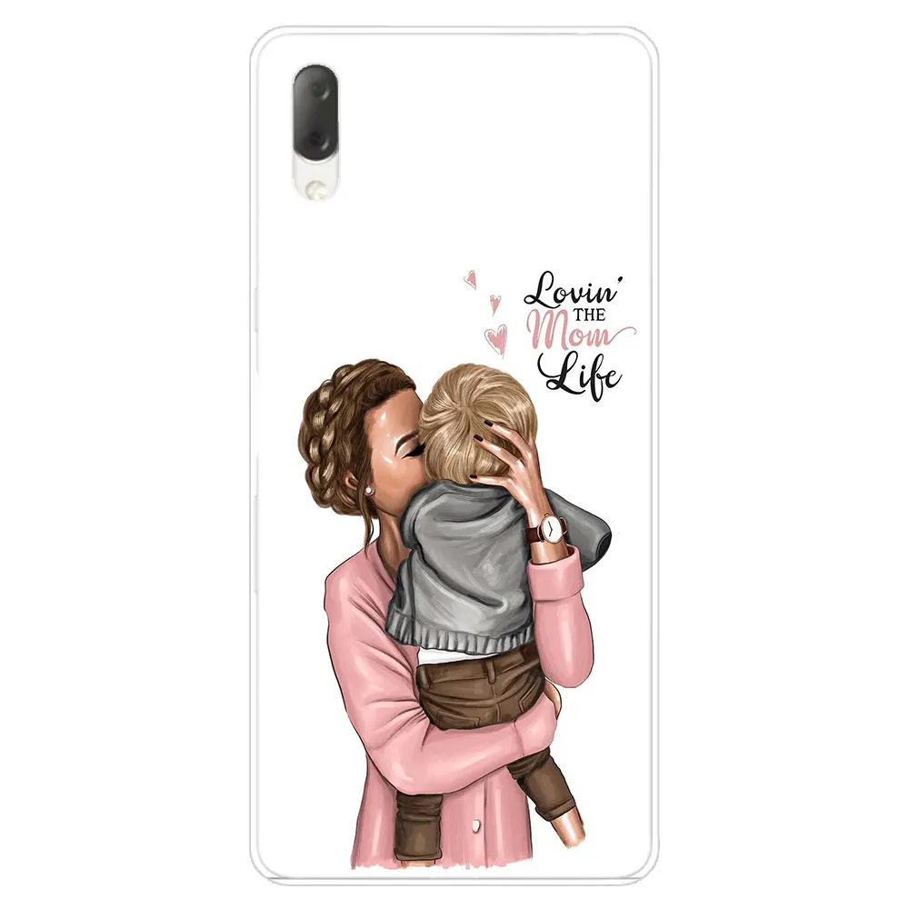 Для мам и детей, для девочек и мальчиков жесткий чехол для Sony Xperia L1 L2 L3 X XA XA1 XA2 XA3 ультра 10 плюс E5 XZ XZ1 XZ2 компактный XZ3 XZ5 2 20 крышка