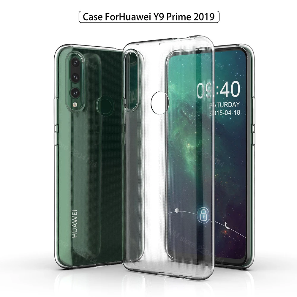 Чехол для Huawei Y9 Prime 2019 прозрачный силиконовый чехол Бампер STK L21 L22 LX3 задняя
