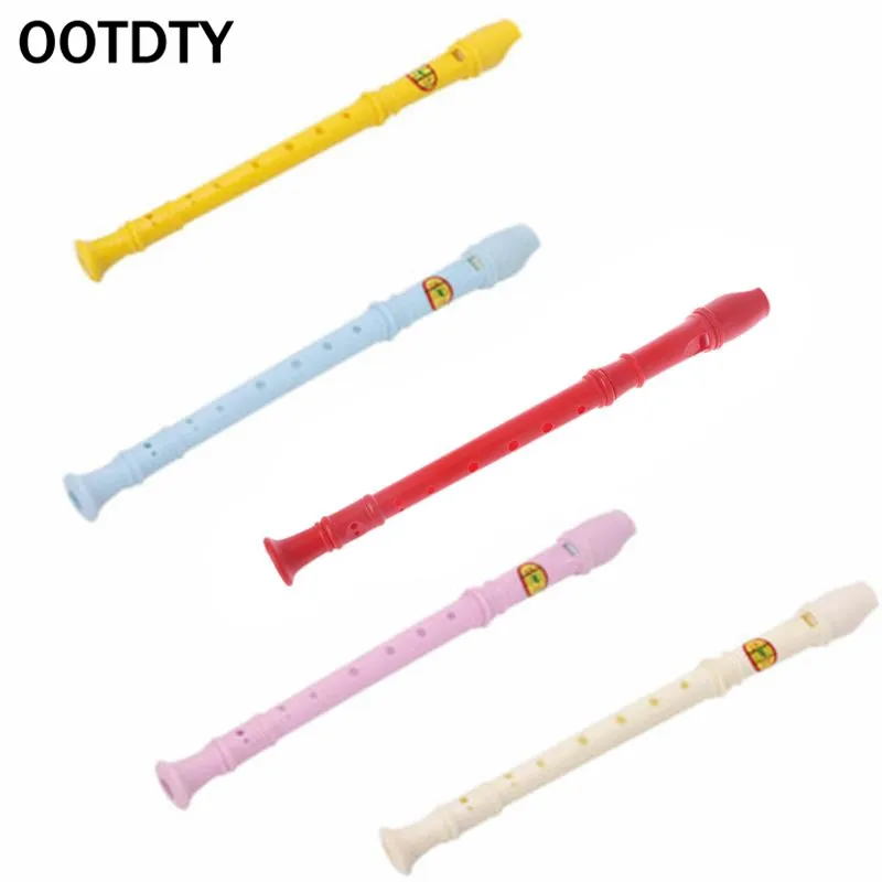 OOTDTY пластиковый музыкальный инструмент рекордер сопрано длинная флейта 8 отверстий