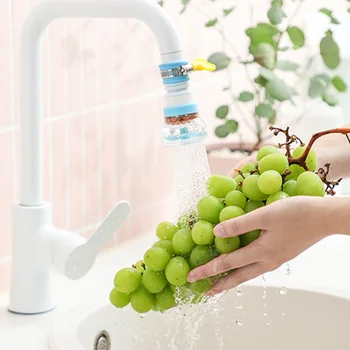 

360 Degree Rotatable Faucet Filter Nozzle Anti-Splash Kitchen Tap Water Filter Nozzle Sprayer Home Faucet Accessory Water Filter