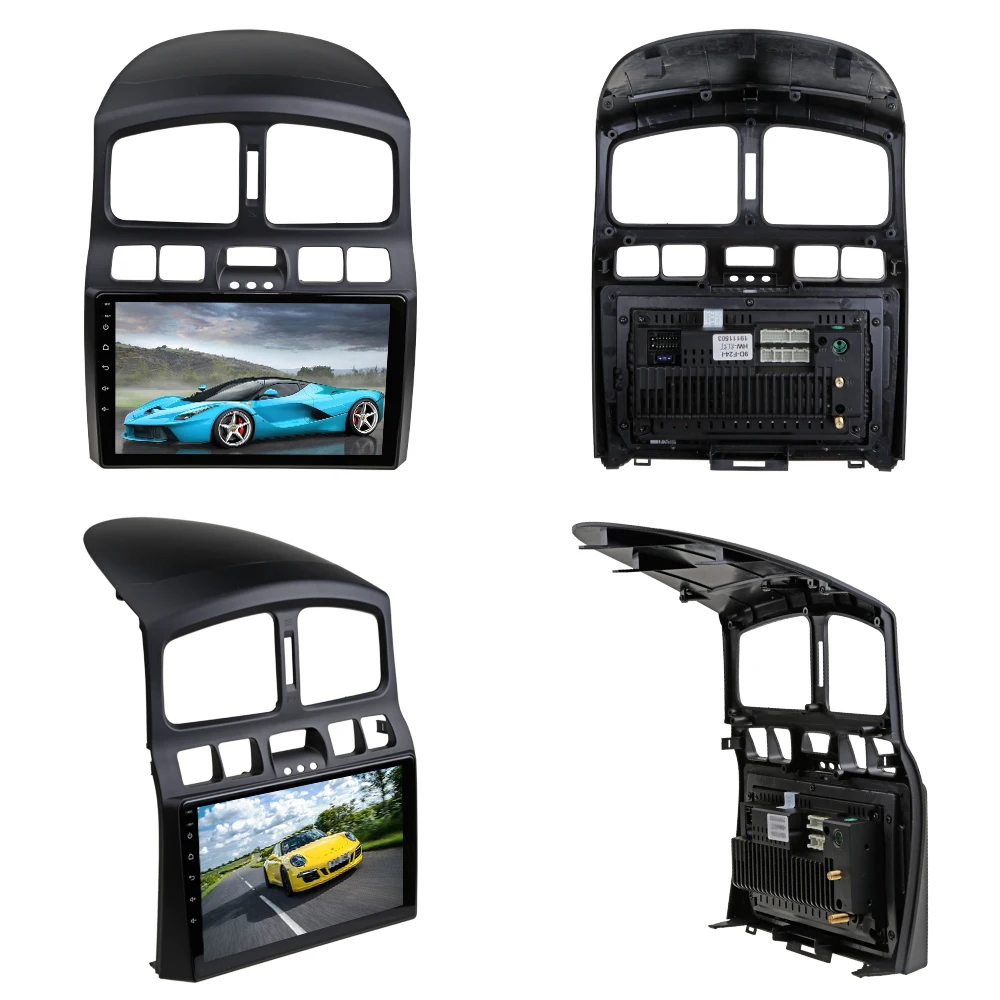 Sinosmart Android 8,1 автомобильный радиоприемник с навигацией GPS forHyundai Classic Santa Fe 2005- 2din 2.5D ips/QLED экран