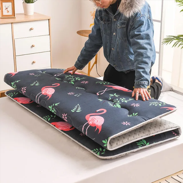 Non-slip Light Mattress Household Hotel Bedding Protection Pad Student Folding Tatami Mattresses Floor Ground Sleeping Mat bird