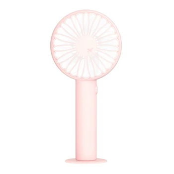 

USB Hand Held Fan Portable Desk Fan Cooling Fan 3 Speeds Adjust with 1200MAh Rechargeable Battery