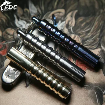 

A203 New Mini Flashlight Titanium Damascus / Titanium Alloy / Brass / Copper Mini Lighting