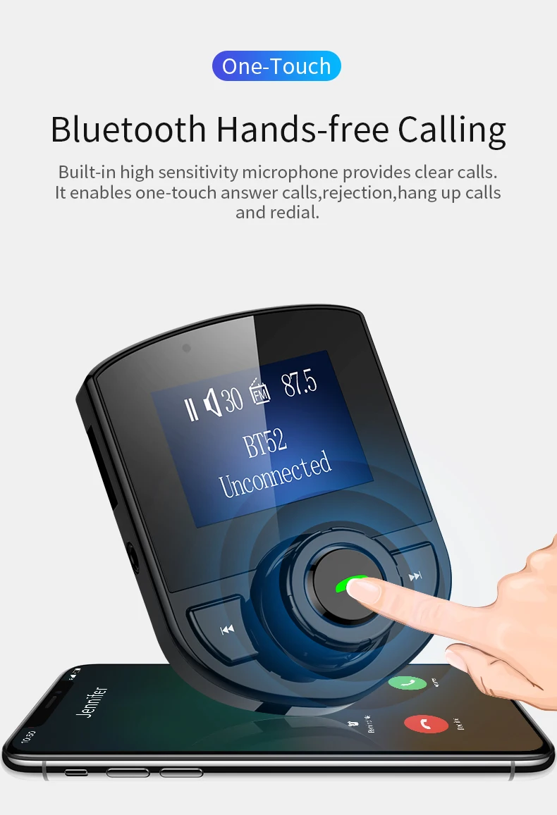 Car Charger Fast Charge Flexible Hose Cigarette Lighter Led Display Dual Usb Phone Mp3 Player Bluetooth Handsfree U Disk Car Kit Car Chargers Aliexpress