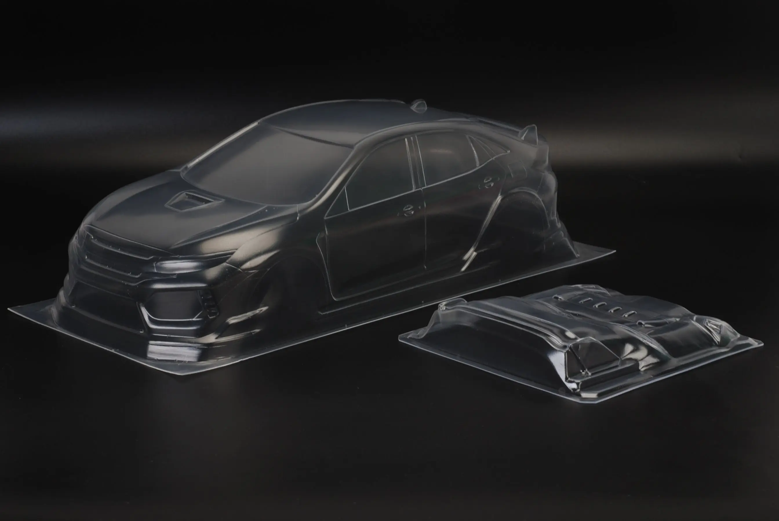 1 комплект CIVIC FK8 Тип R 1/10 1:10 M корпус автомобиля ПК 210 мм Колесная база прозрачная
