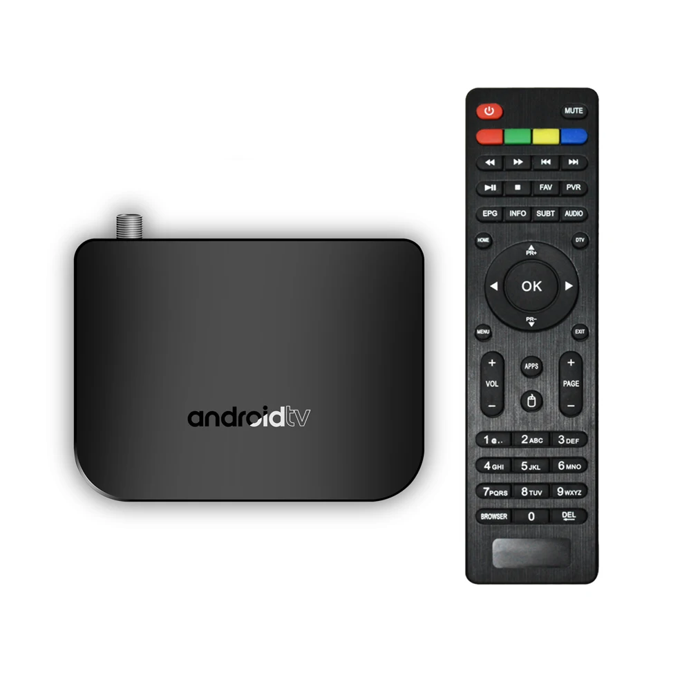 MECOOL M8S Plus Android tv Box DVB-S/S2/S2X Android 7,1 четырехъядерный процессор Amlogic S905D 1 ГБ/8 ГБ 4K WiFi LAN Airplay набор Miracast-top Box