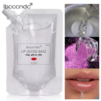투명 립 글로스 베이스 오일, DIY 립 글로스 원료 젤, 립글로스 핸드메이크 액체 립스틱 도매, 100ml