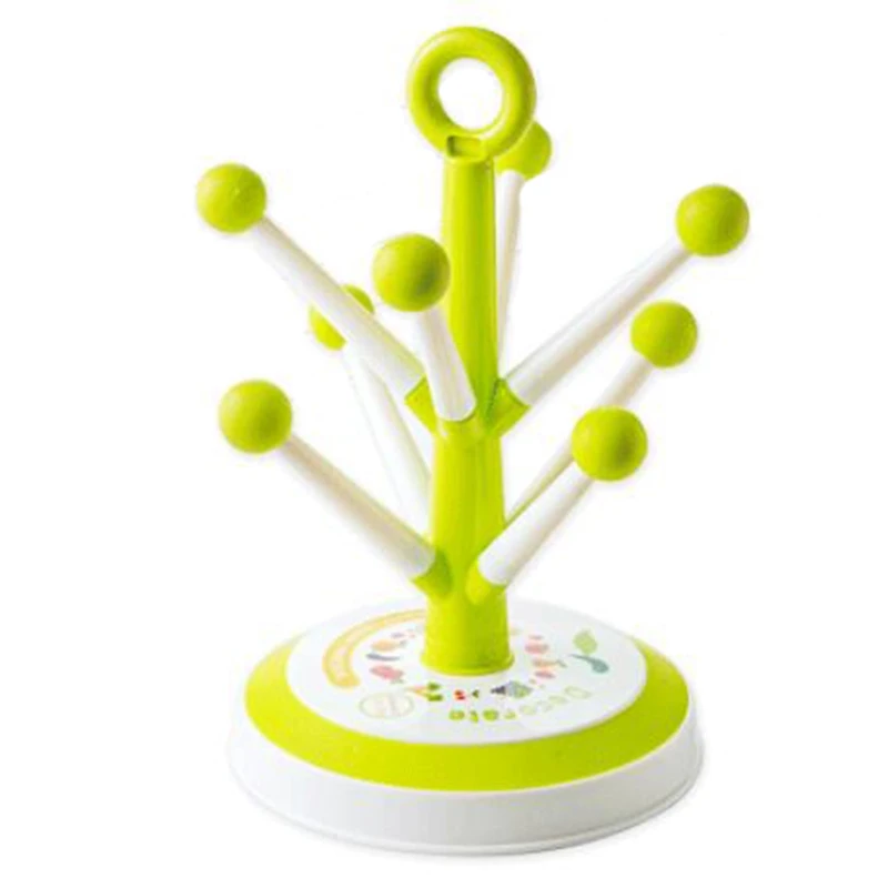 

ELEG-Creative Tree Plastic Cup Holder Drain Wine Glass Holder Plastic Cup Holder Six Cup Holder