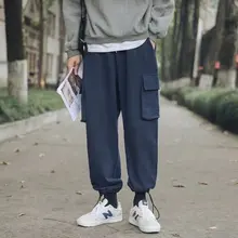 Осень теплые зимние брюки карго мужские повседневные свободные мульти-Карманы Мужская одежда военные армейские брюки