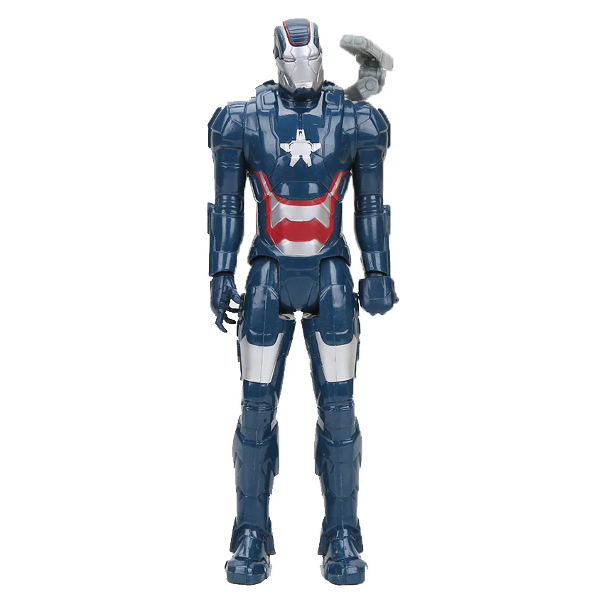 1" 30 см Marvel Мстители черный костюм Человек-паук фигурка игрушка Человек-паук Коллекционная модель игрушки Железный человек Тор - Цвет: blueironman oppbag
