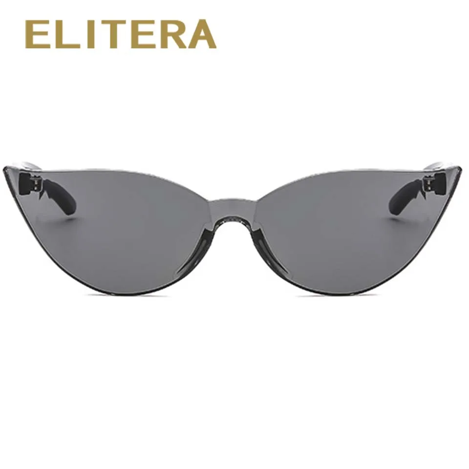 ELITERA, брендовые, Ретро стиль, без оправы, кошачий глаз, солнцезащитные очки для женщин, фирменный дизайн, трендовые, яркие цвета, солнцезащитные очки, цветные, UV400