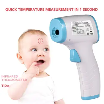 

CE Kids Thermometer Infrared LCD Body Measurement Forehead Ear Non-Contact Adult Body IR Fever Digital Baby Thermometer