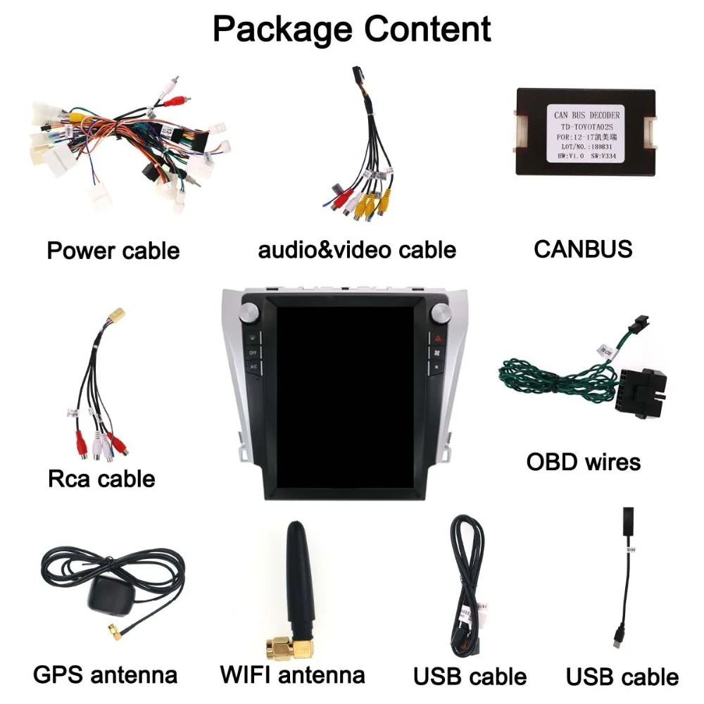 Flash Deal PX6 4GB RAM Tesla style Android 8.1 Car For TOYOTA Camry 2012-2016 head unit car multimedia system car Media Player with wifi 4G 13