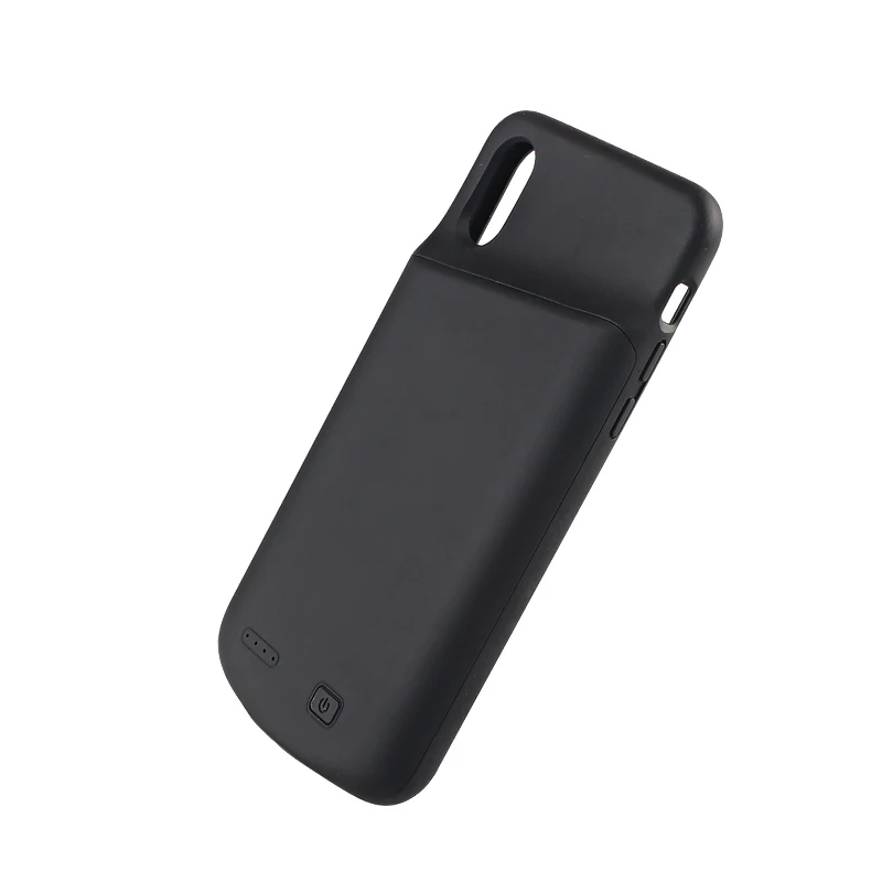 4000mAh аккумулятор Power Bank чехол, крышка зарядного устройства для iPhone X XS Powerbank чехол внешний зарядный блок резервного копирования чехол для iPhone X Xs - Цвет: Black for iPhone X