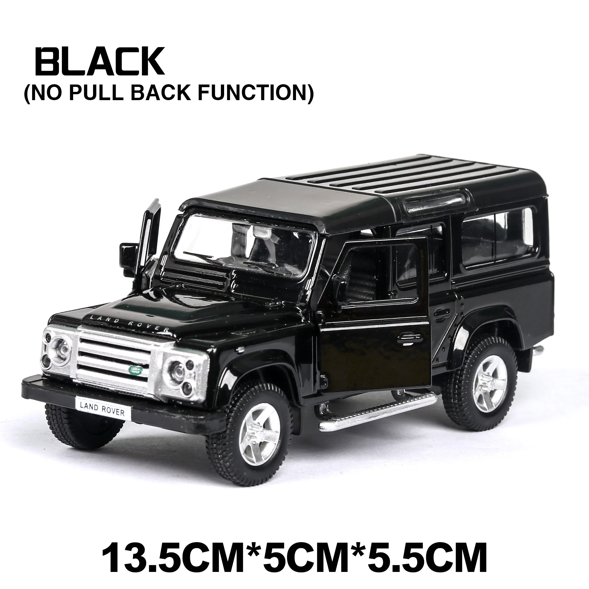 1:36 литая под давлением модель мини-легкосплавного автомобиля Land Rover Range Rover металлическая Игрушечная машина колеса моделирование откатная машина коллекция детский подарок# ZW - Цвет: Bright black Lands