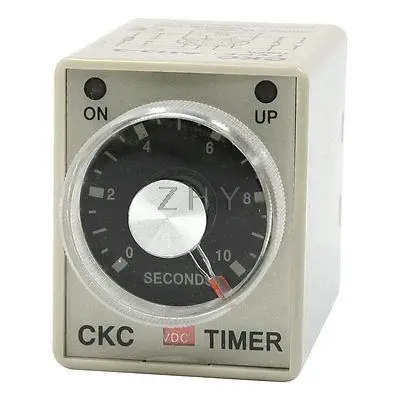 

DC 24V 0-10S 10 Second Rotary Knob Timer Time Delay Relay 8 Pin AH3-3