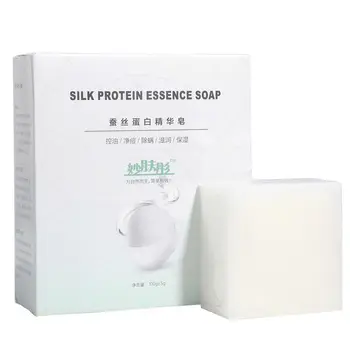 

Silk Protein Essence Soap Anti-mites Anti-acne Soap Skin Care Face Care Wash Basis For Soap*