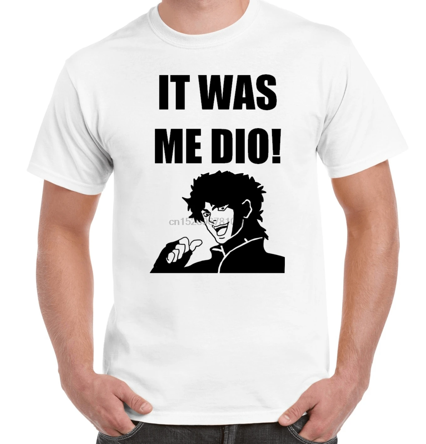 Футболка с надписью It Was Me Dio JojoS Bizarre Adventures Meme Inspired для мужчин и женщин | Мужская