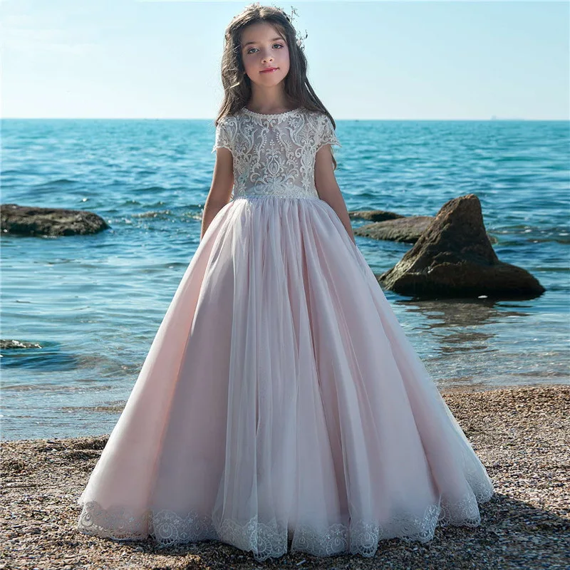 Новинка года; Платья с цветочным узором для девочек на свадьбу; Vestidos daminha; Детские вечерние платья для торжеств; платья для первого причастия для девочек
