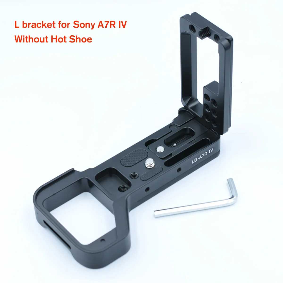 Быстросъемный l-образный кронштейн расширение масштабируемый держатель ручка для Sony A7R IV с горячей башмаком - Цвет: Without Hot Shoe