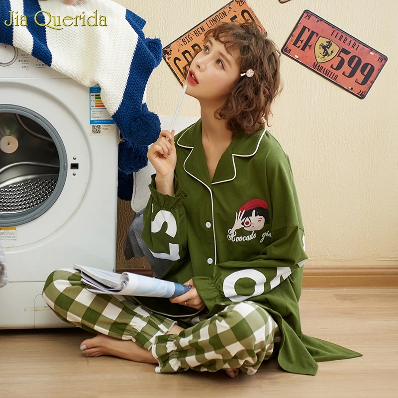 Модная Пижама Mujer хлопковое нижнее белье пижамы плюс размера большая рубашка +
