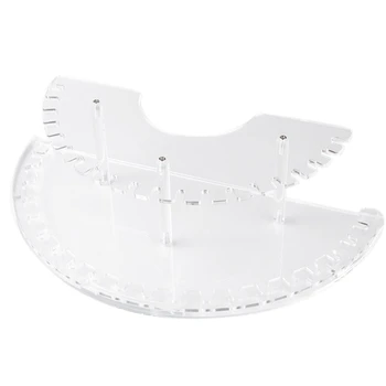 

20 Slots Tweezers Storage Display Stand Acrylic Double Layers Showing Shelf, Tweezer Stand Eyelash Extension Tools
