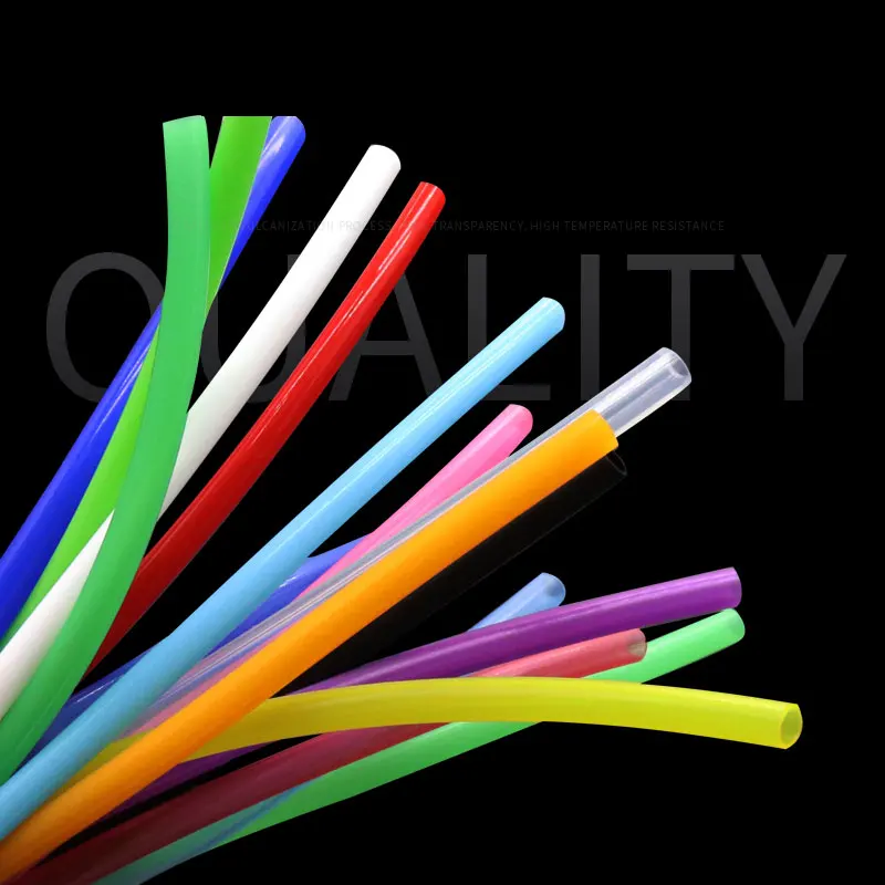 Tubo de silicona de 1x3 ID, 1mm x 3mm OD, manguera de goma Flexible, espesor de 1,5mm, Conector de agua de grado alimenticio, para leche, cerveza y bebida