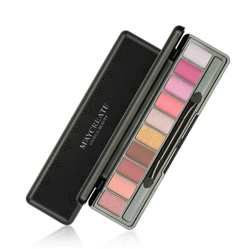 

10 Color Eyeshadow Palette Matte Glitter EyeShadow Diamond Shimmer Eye Primer Luminous Eye Shadow Women
