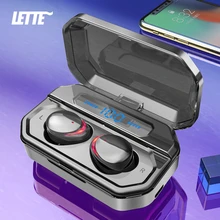 F8 tws bluetooth fones de ouvido ipx7 à prova dwaterproof água led power display 3500mah caixa de energia sem fio