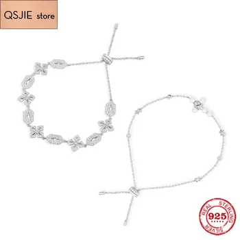 

High Quality S925 Sterling Silver Jewelry 1:1 Copy,Cross Adjustable Bracelet With Pearls,Collection Eden Maltese