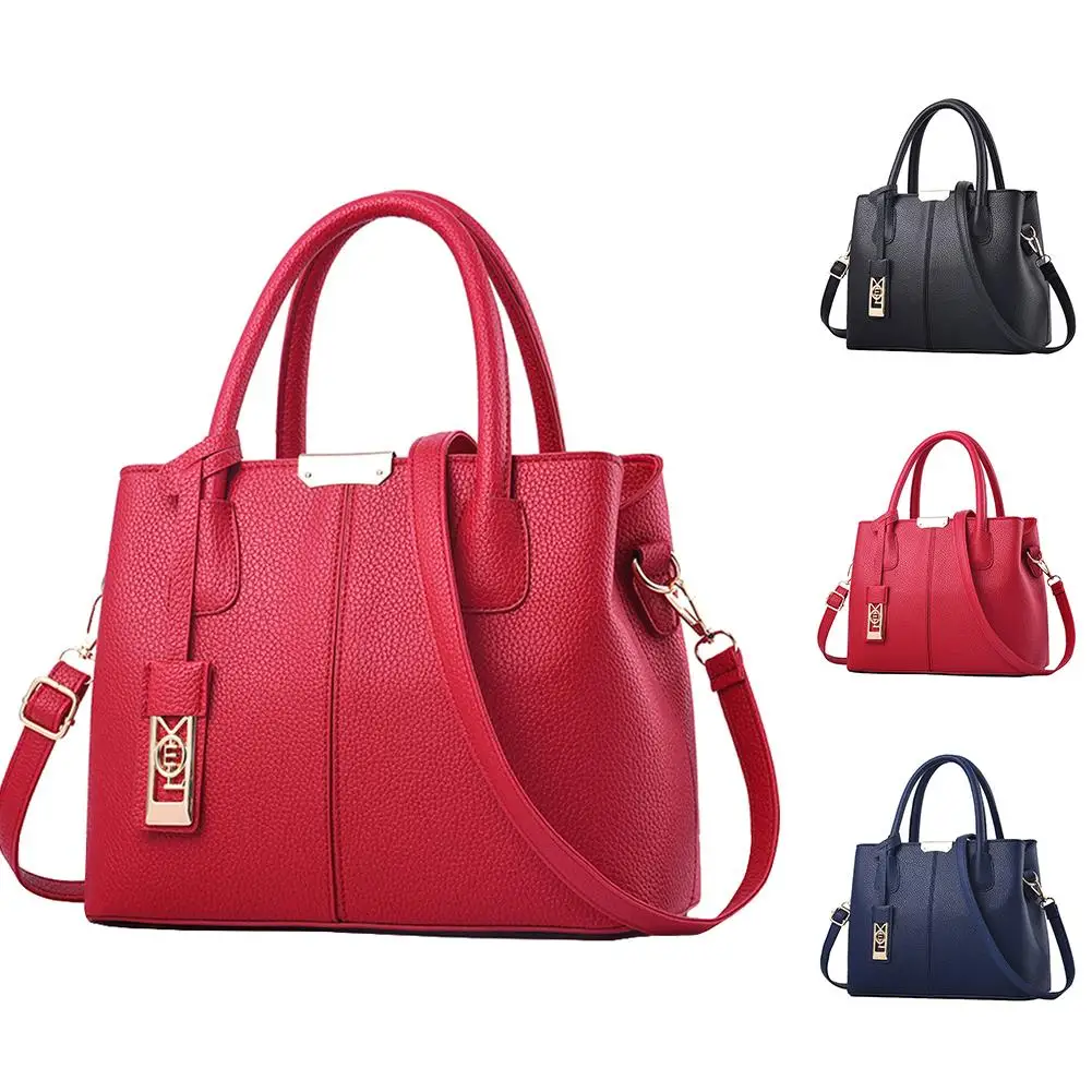 

sac a main femme de marque luxe cuir 2019 Fashion Women Solid Color Zip Handbag Shoulder Bag Faux Leather Crossbody Pouch