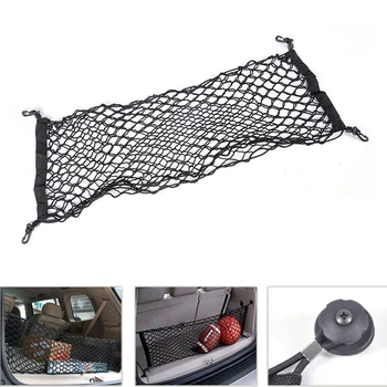 

90*40cm Car Accessories Organizer Auto Trunk Net Nylon SUV Cargo Storage Mesh Holder Universal Cars Luggage Nets Travel Pocket