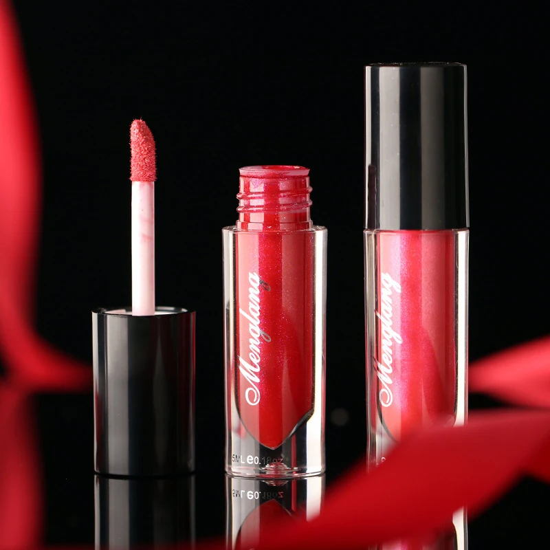 8 видов цветов жидкая помада матовый макияж водостойкий красный стойкий блеск